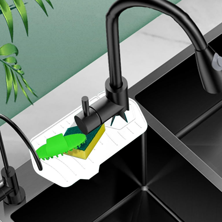 Derlights 30 inch Sink Splash Guard Mat,Silicone Faucet Handle Drip Catcher  Tray, Longer Silicone Sink Mat for KitchenBathroom, Drip Protector Splash
