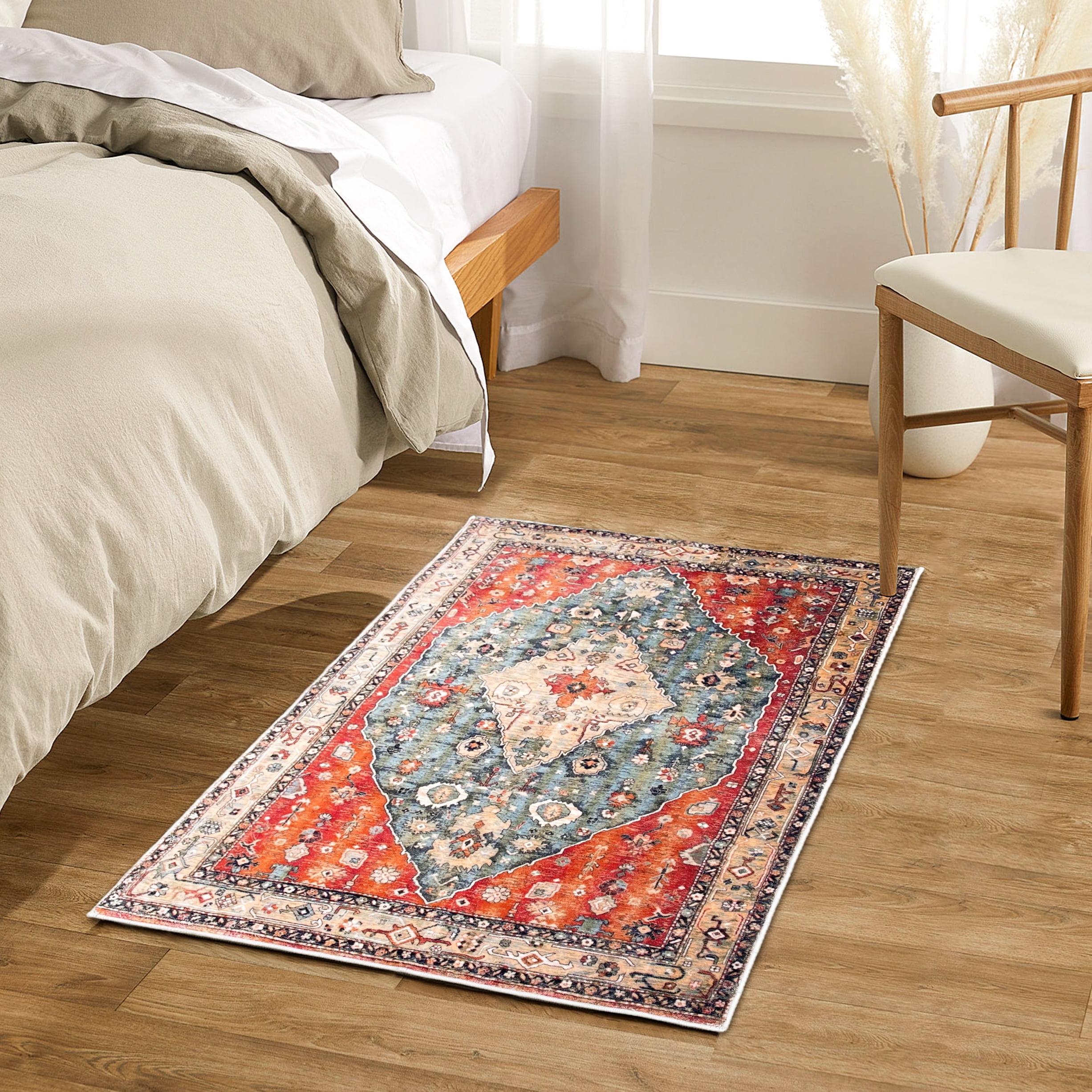 New Cozy Vintage-Looking Entryway Rug - The Little by Little Home
