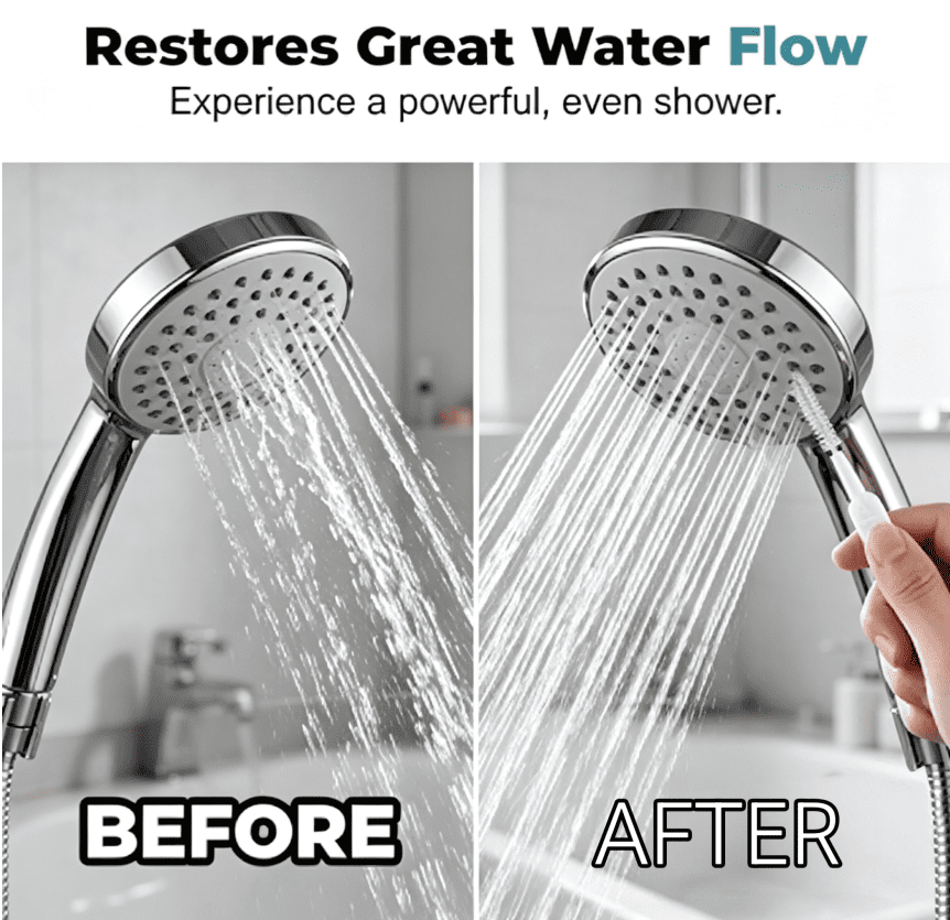 2026 upgraded Shower Head Cleaning Brush for Small Hole,New Multifunctional Shower Head Cleaning Brushes for Household Bathroom, Crevice Tiny Brush, for Shower Head, Faucet, Kitchen Sink, Small Holes