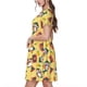 thumbnail image 2 of Easygdp Pineapples Sharks In Hawaiian para Vestido Transpirable de Mujer, Vestido Suelto de Manga Corta con Pliegues y Bolsillos para el Verano, 2 of 6