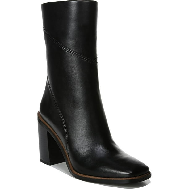 Franco Sarto Womens Stevie Leather Square Toe Booties - Walmart.com