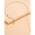 thumbnail image 3 of EOEMY Pearl Decor Cuff Open Choker For Women Jewelry For Women Necklace Accessories-Default, 3 of 3