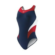 Nike Women's Victory Color Block Power Back Tank Swimsuit - 2018