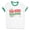 White/Kelly Green, variant on Very Merry Graphic Designer Ringer Tee Shirt Unisex Large White/Red