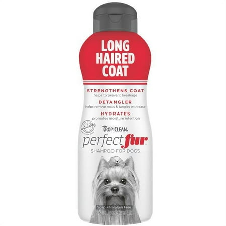 UPC: 0645095000148 | TropiClean PerfectFur Long Haired Coat Shampoo For Dogs 16-Ounce