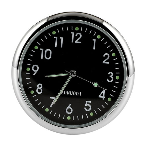 Mini reloj para coche, reloj para salpicadero de 10 cm | Reloj adhesivo para rejilla de ventilación de coche o camión