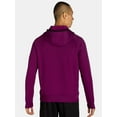 thumbnail image 3 of Athletic Works Men's and Big Men’s Grid Tech Fleece Quarter Zip Hoodie, Sizes S-3XL, 3 of 5
