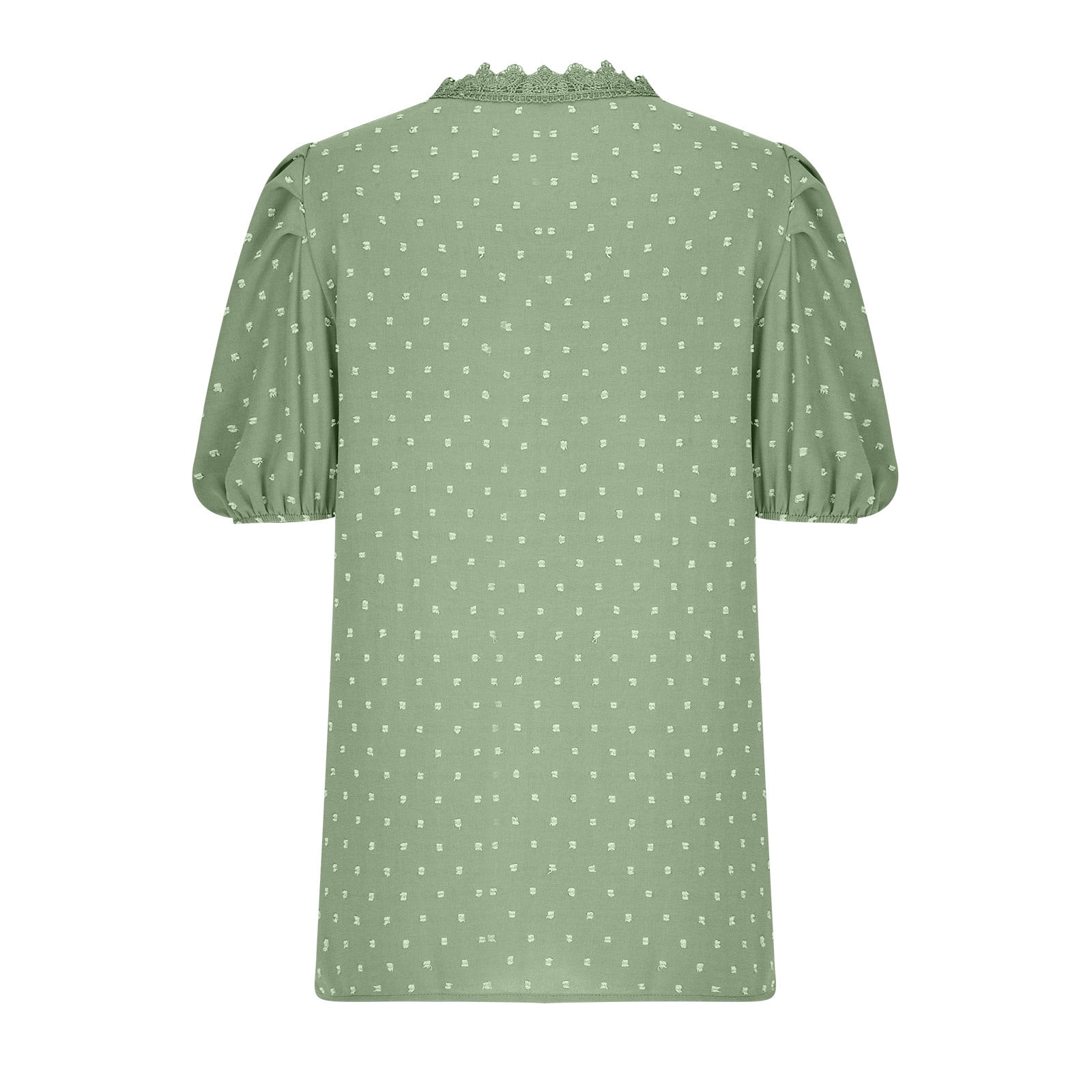 【BAON】Hatsumi dot frill short sleeve tee Juiimr White Black Polka Dot Women's Tops,V Neck T Shirts
