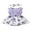 Purple, variant on Bagilaanoe Newborn Baby Girl Summer Rompers Dress Floral Print Sleeveless Bodysuits Headband 3M 6M 9M 12M 18M Infant Patchwork A-line Dresses
