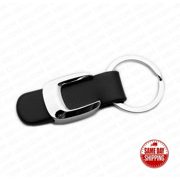 C-Class Leather 3D Logo Alloy Car Home Keychain Ring Decoration Gift Emblem AMG Sport