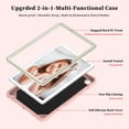 thumbnail image 3 of FJLBDE Case for Samsung Galaxy Tab A11 Plus/A9 Plus 11 Inch with Butterfly Stand, Shockproof Protective Tablet Cover with Shoulder Strap for Kids Girls, Beige Pink, 3 of 5
