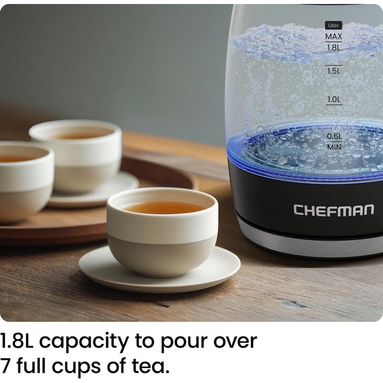Chefman Rapid-Boil 1.8L Electric Kettle with LED Indicator photo 4