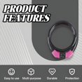 thumbnail image 4 of MELIVO Bike Lock,32.28" Motorcycle Lock,Cable Bicycle Lock Bike Lock Cable,Pink, 4 of 7