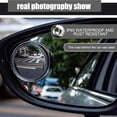 thumbnail image 2 of 1 Pair Round Car Blind Spot Mirrors Frameless HD Glass 360 Degree Adjustable Wide-angle Side Blind Spot Convex, 2 of 10