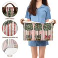 thumbnail image 5 of Yayeee Foldable Storage Basket for Shelves with Handles Waterproof Cloth Bins, Stripes Trees, 5 of 7