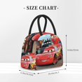 thumbnail image 4 of Bolsa de almuerzo portátil con aislamiento de Cars Lightning Mcqueen, bolsa de mano térmica con bolsillo frontal para hombres, mujeres y adolescentes, 4 of 7