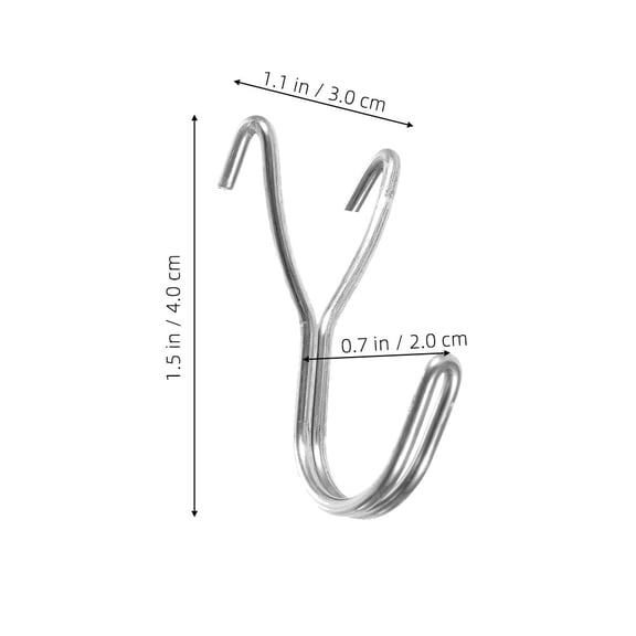 HEMOTON Stainless Steel Pegboard Hooks Small Size for Pegboard Storage and Replacement Accessories