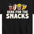 thumbnail image 3 of Instant Message - Here For The Snacks - Toddler & Youth Short Sleeve Graphic T-Shirt, 3 of 6
