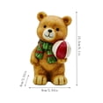 thumbnail image 2 of 2026 Christmas Indoor Decoration Christmas Resin Bear Ornament, 2 of 7