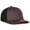 Charcoal-black, variant on SKRRT-01 Flame Embroidery Mesh Back Cap-Black-Dark-Grey