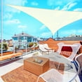 thumbnail image 2 of Yescom 25Ft Triangle Sun Shade Sail Canopy 97% UV Block Commercial Carpark Pool Camping Playground Outdoor Off White, 2 of 11