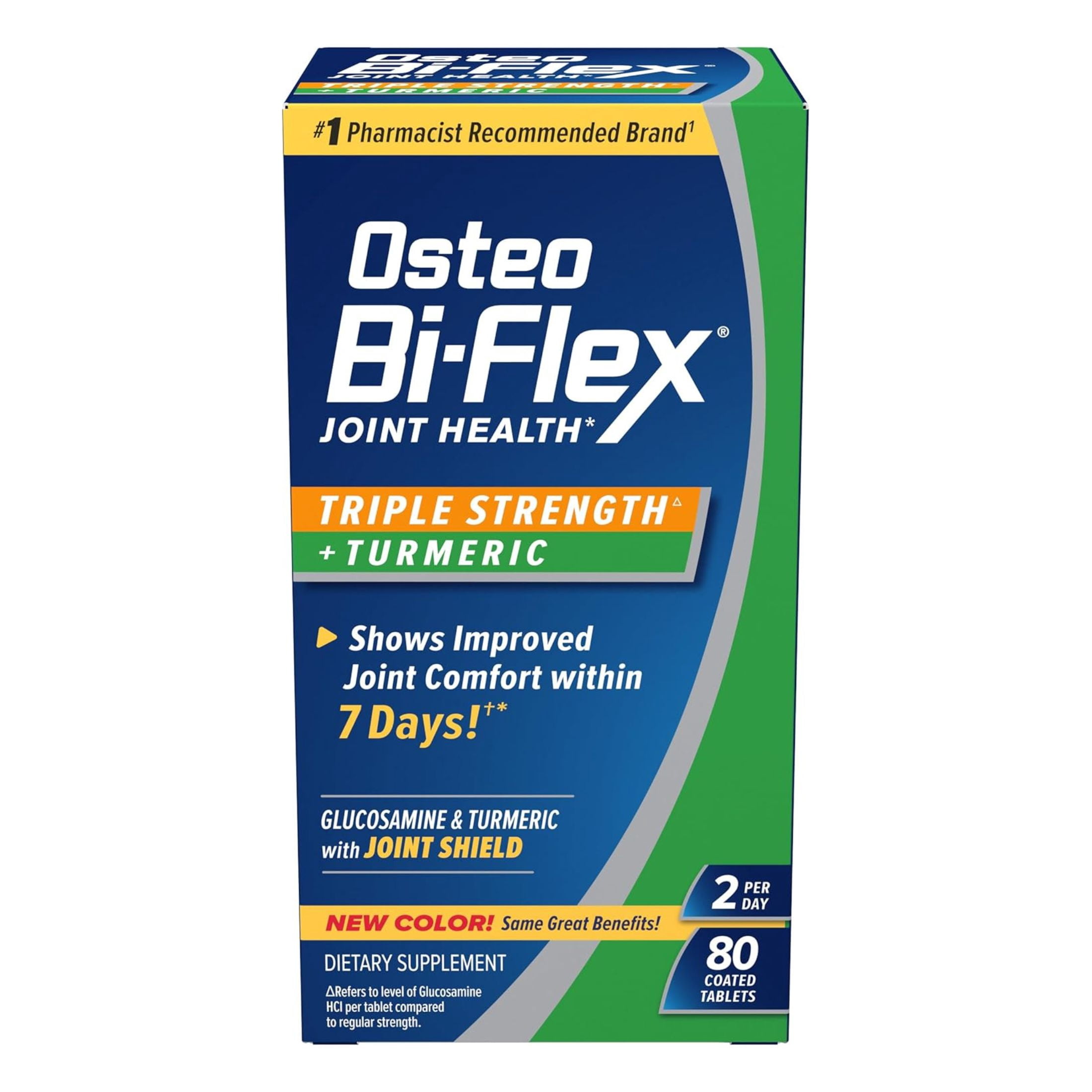 Osteo Bi-Flex Joint Health Triple Strength + Turmeric Tablets 80 ea (Pack of 3)