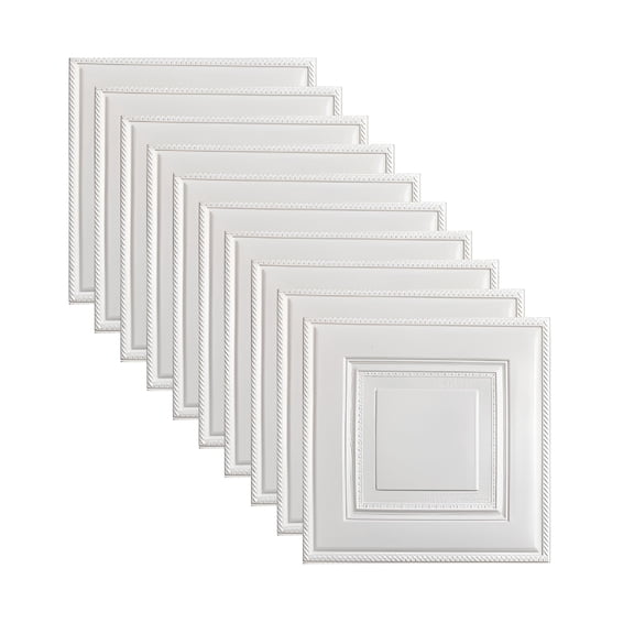 LAMIRO 10 Pcs 3D Wall Panels Peel and Stick,Faux Brick Wallpaper Sticker with Self-Adhesive Waterproof Foam for Interior Wall Decor,Bathroom,Home Decoration (White)