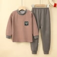 thumbnail image 1 of Conjunto de pijamas de manga larga para niños y niñas, ropa de dormir de algodón de invierno, pijamas de Navidad de dibujos animados de gato, 3, 5, 7, 9, 11T, 1 of 4