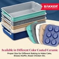 thumbnail image 4 of Premium Sheet Pan Set - Aluminized Steel with Ceramic Non-Stick, Heavy-Duty Bakeware for Cake, Bread - Even Heat Distribution - KFCC Premium Ceramic Inside, Colored Outside - Oven-Safe - Gold, 4 of 7
