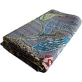 thumbnail image 4 of Bird Peacock animal Print Cotton Handmade Handblock Kantha Quilt Bohemain Decor Queen Size / King Size / Twin Size Bedspread Boho Coverlet Throw Blanket with 2 pillow cover, 4 of 5