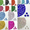 thumbnail image 2 of OPOLSKI 2000Pcs Flat Back Resin Rhinestones 2/3/4/5mm DIY Phone Case Nail Decals Dark Green, 2 of 8