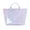 Blue-pink, variant on Women’s Waterproof PVC Tote Bag for Women, Large Stripe Plastic Top Handle Oversize Hobo Bag for Travel Work Shopper