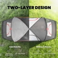 thumbnail image 4 of Outsunny Tente de Camping, Tente pour 6-8 Personnes avec 2 Chambres, Gris Foncé, 4 of 10