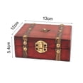 thumbnail image 5 of opvise Jewelry Box Decorative Space-saving Wood Ring Gift Dressing Table Trinket Case for Table Wooden Color, 5 of 8