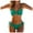 Dark Green, variant on Womens 2 Piece Swimsuit Womens Swimsuits Popular, High Waisted Bikini Sets Modest, 2 Piece Bathing Suit Push Up Twist Swimwear Size for L,Pink