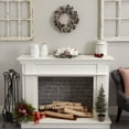 thumbnail image 4 of Nearly Natural Snowy Pine Cone Wreath, 4 of 5