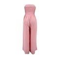thumbnail image 4 of Blmnix Cargo Pants for Women Tube Off Shoulder Pink Wide Leg Jumpsuits For Women Wide-Leg Long Bohemian Palazzo Trousers, 4 of 4