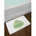 thumbnail image 2 of Avocado Bath Mat, Teardrop Shape Image for Healthy Nutrition and Benefits of Green Plants, Plush Bathroom Decor Mat with Non Slip Backing, 29.5" X 17.5", Emerald Pale Green, by Ambesonne, 2 of 2