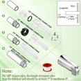thumbnail image 2 of Universal Bathtub Tub Spout with Diverter, Fits 1/2" Slip-Fit Copper Pipe and 1/2" IPS & 3/4" IPS Thread Connections, Bathroom Bathtub Faucet with Adapters and Hex Wrench, (Chrome), 2 of 5