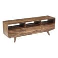 thumbnail image 1 of Pemberly Row Modern Solid Sheesham Wood TV Stand in Light Brown, 1 of 10