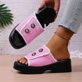 thumbnail image 2 of Wensltd Women Sandals Wedge Comfy Spring Summer Lightweight Thick Sole Casual Comfortable Outdoor Walking Sandals, 2 of 6