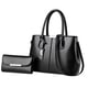 thumbnail image 4 of Conjunto de bolso de mano para mujer, bolsa de moda, regalo elegante, bolso de hombro para mujer, bolso de mano para primavera, viajes al aire libre y Negro, 4 of 8