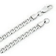 thumbnail image 2 of 5mm High-Polished Stainless Steel Flat Curb Necklace, 19.5 inches, 2 of 6