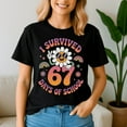 thumbnail image 2 of I Survived 67 Days of School, Funny Teacher School Shirt, Back to School Tshirt, Classroom Humor Tee, Teacher Student Gift, 2 of 5