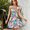 thumbnail image 7 of Off to The Horse Races Dress Summer Street Style Dresses Female Sleeveless Printed Sundress, 7 of 7
