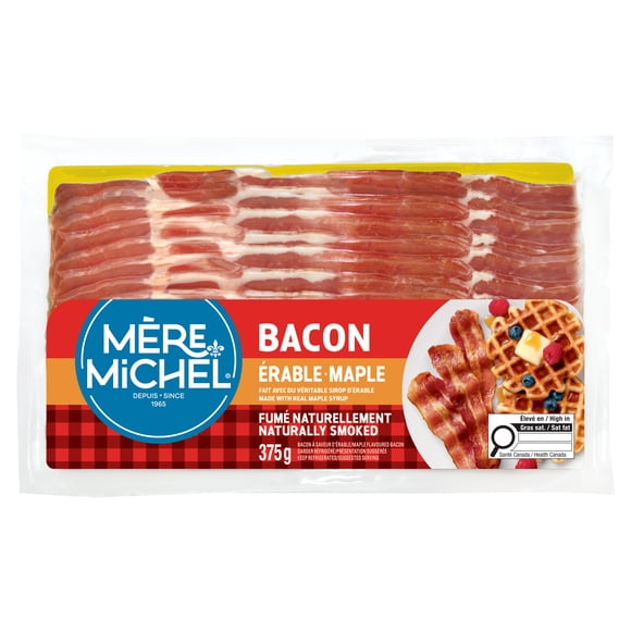 Mere Michel Naturally Smoked Maple Bacon, 375 g