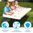 Lifetime 6 foot Rectangle Folding Table, Indoor/Outdoor Commercial, Almond (80565)