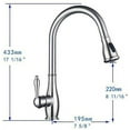 thumbnail image 6 of Vanity Art Pull Down Single Handle Kitchen Faucet, 6 of 6