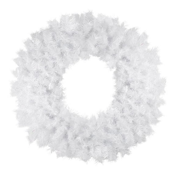 36 in. Unlit Spruce Artificial Christmas Wreath, Icy White