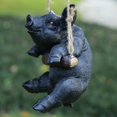 thumbnail image 5 of Cheers.US Pig Statues Outdoor,Hanging Pig Home and Gardening Decoration,Large Pig Garden Figurines,Pig Decor Outside,Charmingly Naive Pig Statues Home Decoration, 5 of 5